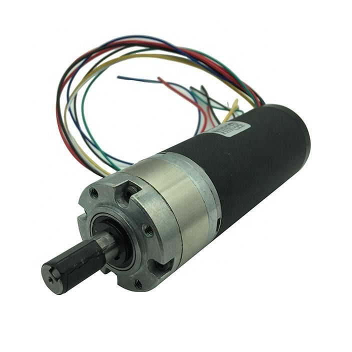 42mm Brushless Dc Planetary Gearbox BLDC Micro Motor With Power-off Brakes Optical Encoder Driver Controller Integrated