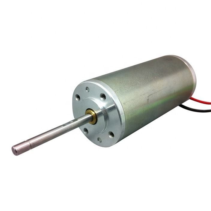 Hard Ferrite Magnet 2 Poles Brush DC Motor O.D42mm Series Option with integrated Gearbox Encoder and Power-off Brakes