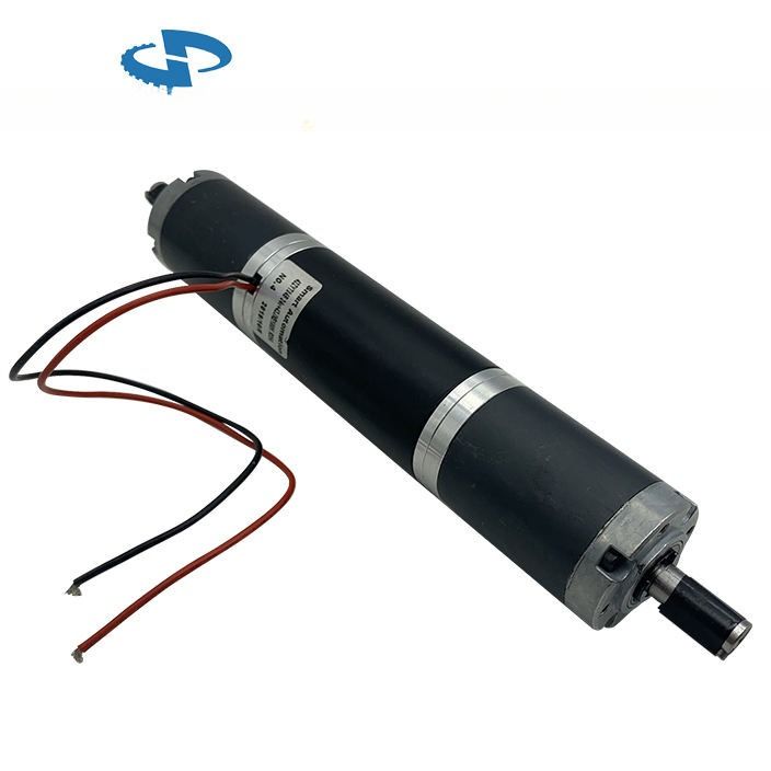 Hard Ferrite Magnet 2 Poles Brush DC Motor O.D42mm Series Option with integrated Gearbox Encoder and Power-off Brakes