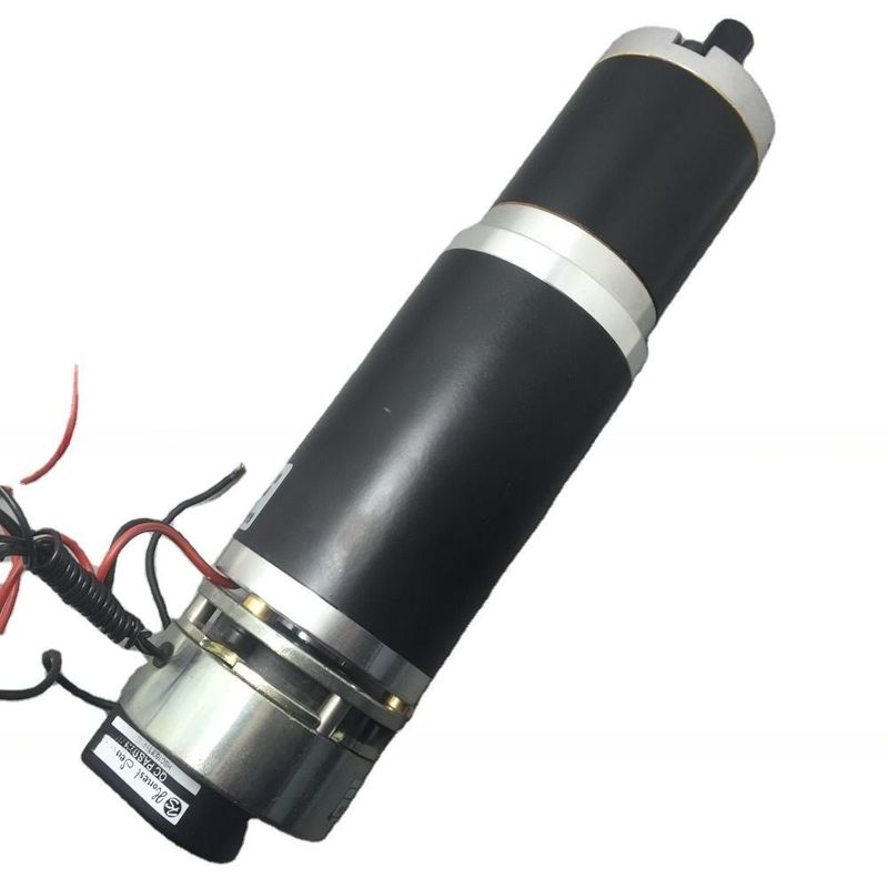 63mm High Torque Brush DC Planetary Gear Motor Option With Optical Encoder And Power Off Brake Integrated