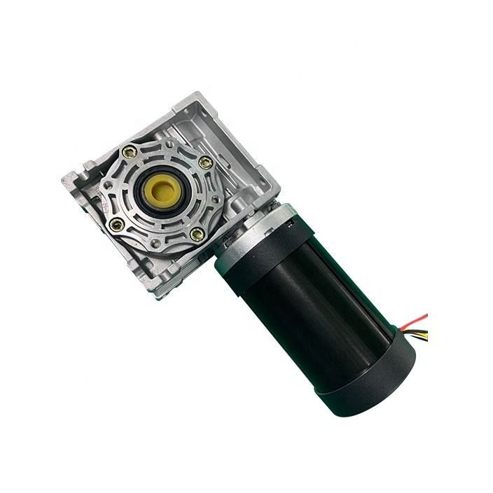 NMRV050.80BL High Power Brushless DC Wrom Gear Motor with RV050 Gearbox 12vdc 24vdc 36vdc 48vdc Up To 400W