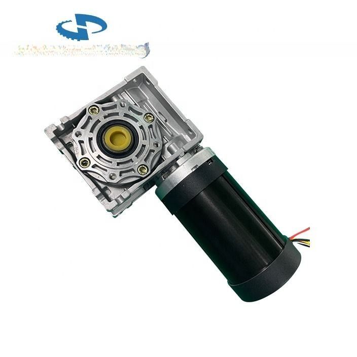 NMRV050.80BL High Power Brushless DC Wrom Gear Motor with RV050 Gearbox 12vdc 24vdc 36vdc 48vdc Up To 400W