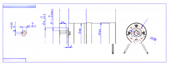 63mm High Torque Brushless Dc Motor, Customized Specification Gearbox/Encoder/Controller Integrated, to Replace Dunker&Pittman